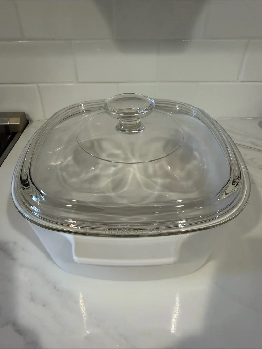 Vintage Corning Ware Wildflower A-3-B 3 Qt Casserole Dish w/ Pyrex A-9-C Lid USA